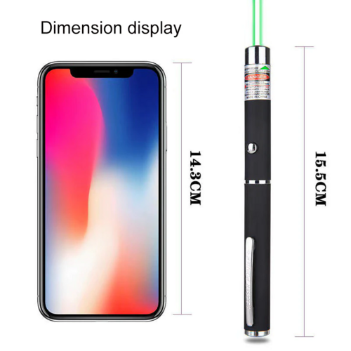 3 Pack Laser Pointer Pen Set - Green Blue Red Visible Beam