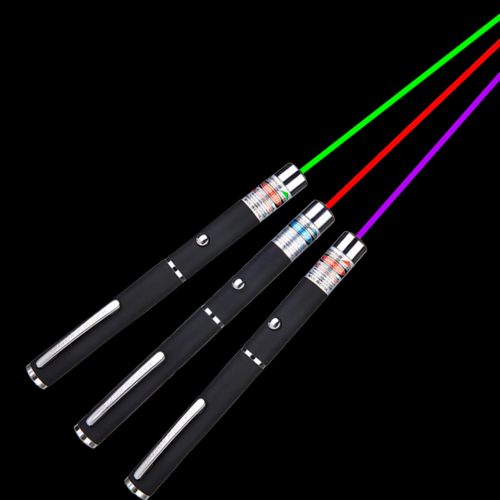 3 Pack Laser Pointer Pen Set - Green Blue Red Visible Beam