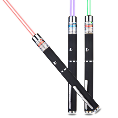 3 Pack Laser Pointer Pen Set - Green Blue Red Visible Beam
