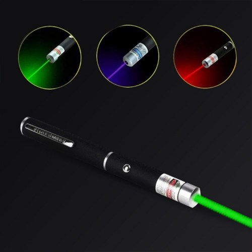 3 Pack Laser Pointer Pen Set - Green Blue Red Visible Beam