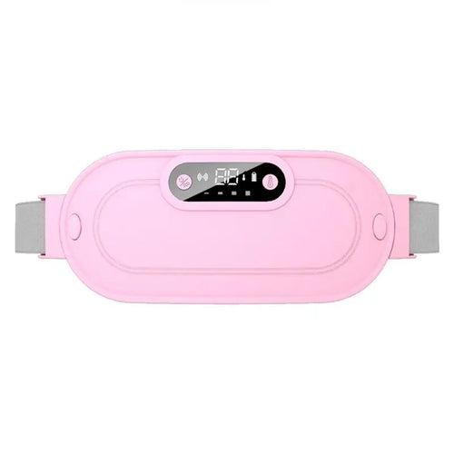 Rechargeable Abdominal Heating Pad with Massage - Cordless Waist Warmer