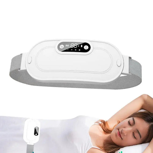 Rechargeable Abdominal Heating Pad with Massage - Cordless Waist Warmer