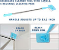 Extendable Baseboard Cleaning Tool - Retractable Duster with Microfiber Pad